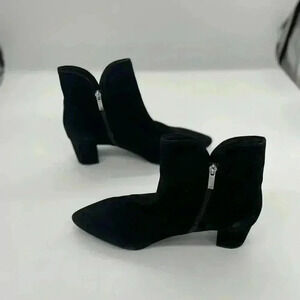 AQUATALIA STYLE KAYLANI‎ POINTED TOE BOOTS MADE IN ITALY WOMAN'S 12 BLACK SUEDE